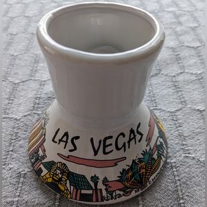 Vintage Las Vegas Mug MIRAGE No Spill DONMAR 93 travel Plaza MGM Flamingo Luxor